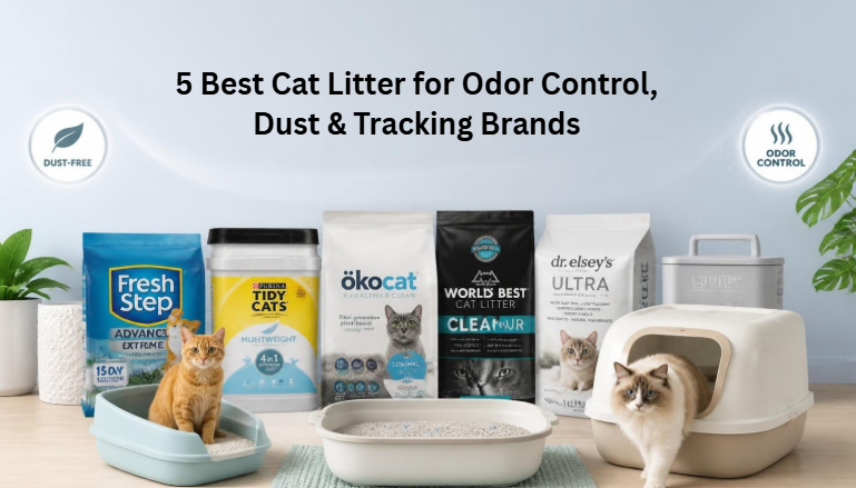 5 Best Cat Litter for Odor Control, Dust & Tracking Brands