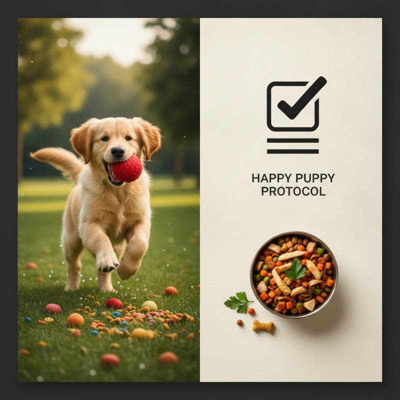 Balanced pros and cons of puppy food
